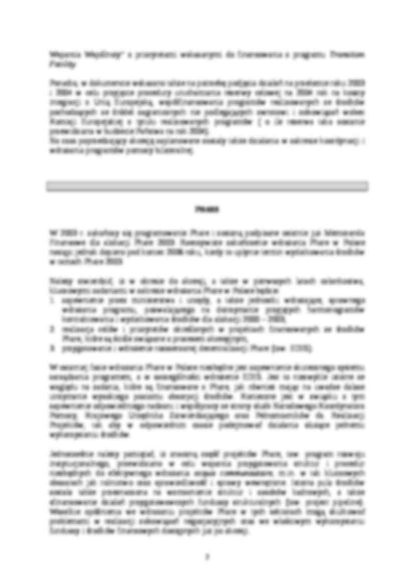 Programy pomocy przedakcesyjnej UE - strona 2