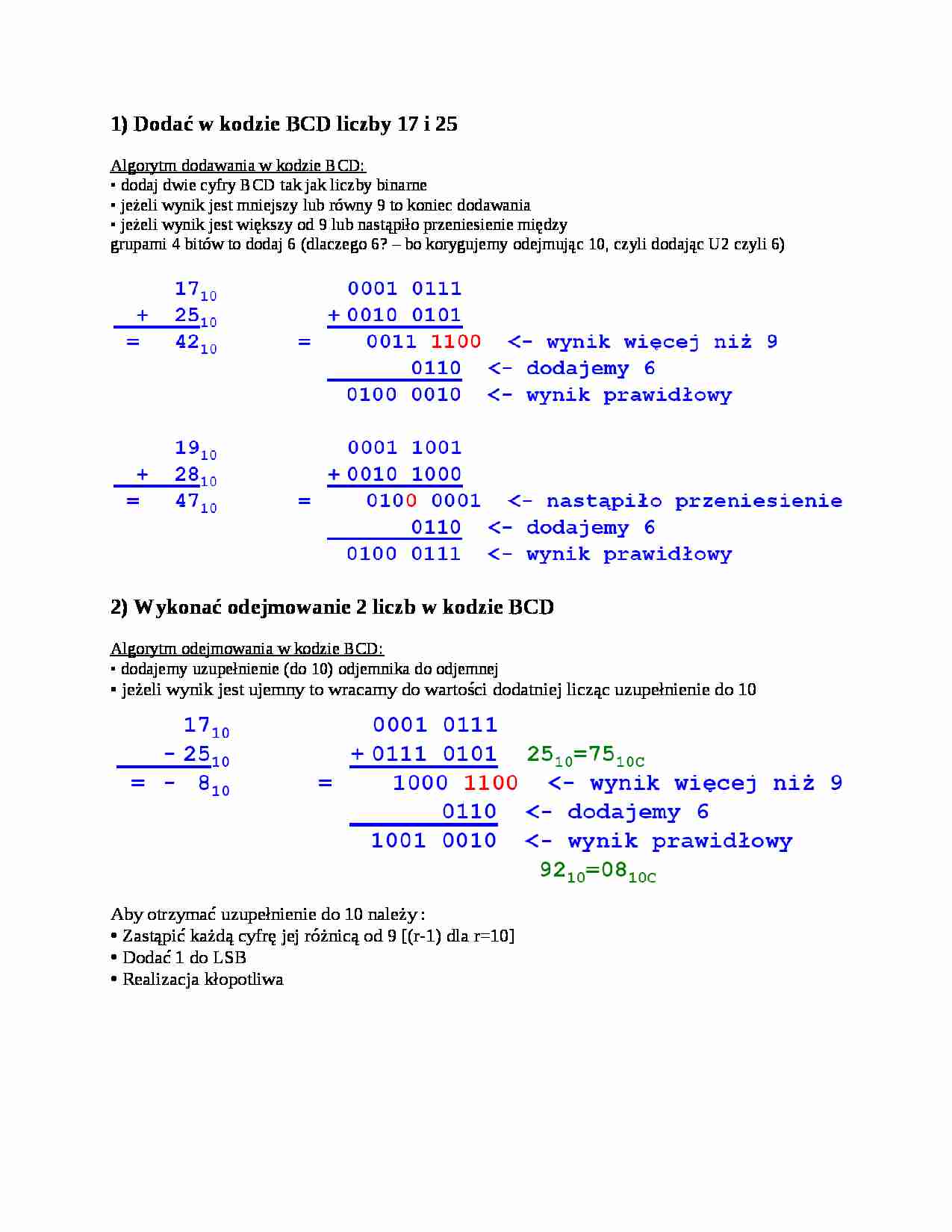 Przykładowy egzamin - Technika cyfrowa i układy programowalne - strona 1