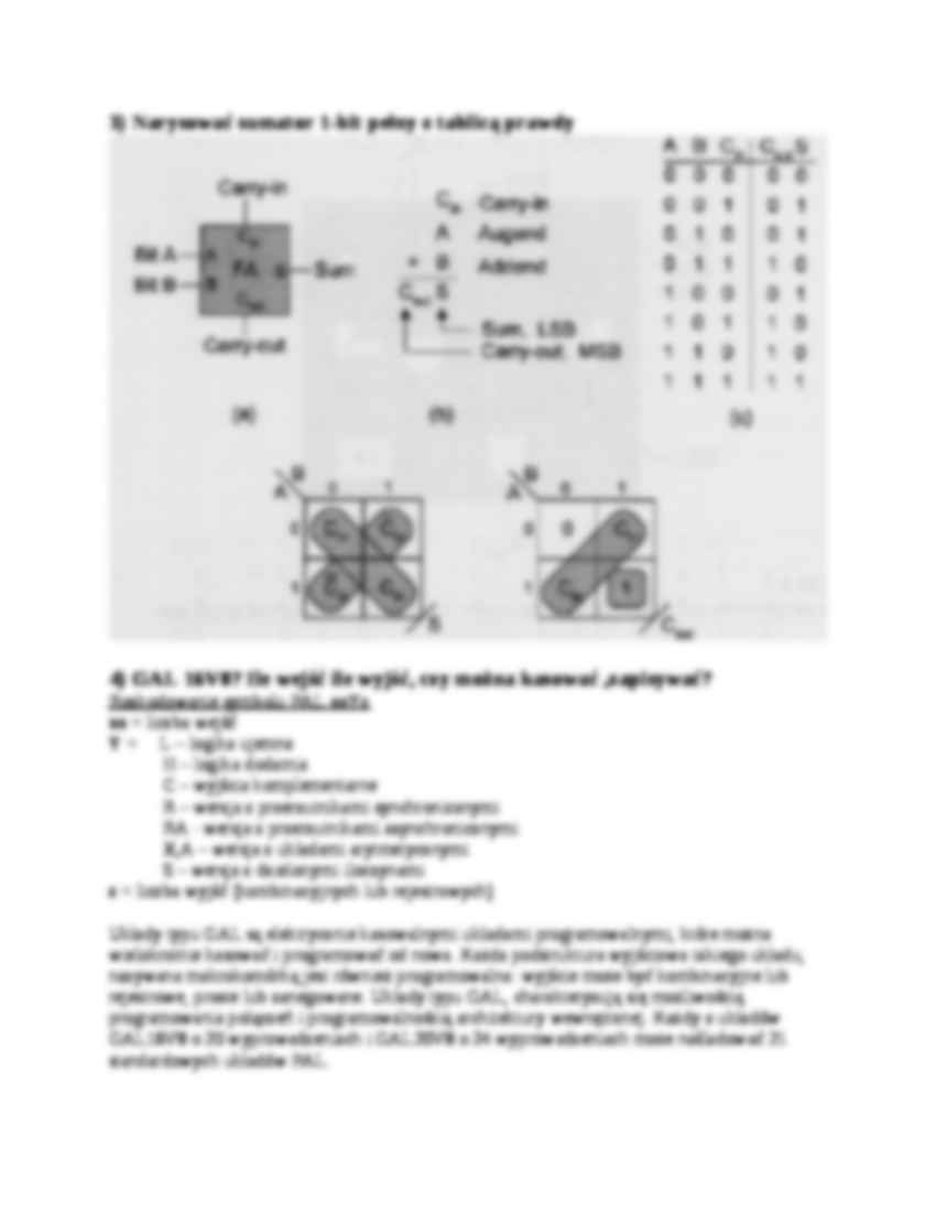 Przykładowy egzamin - Technika cyfrowa i układy programowalne - strona 2