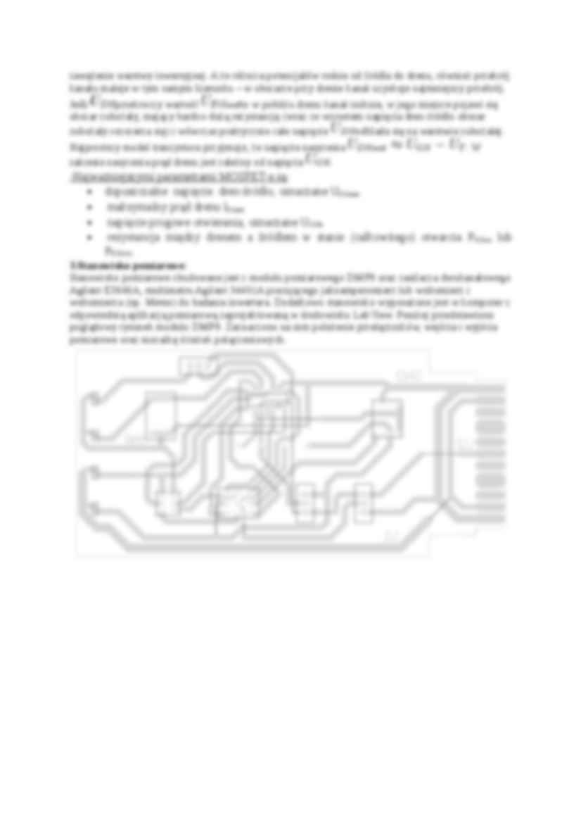 Tranzystory MOS (konspekt) - strona 2