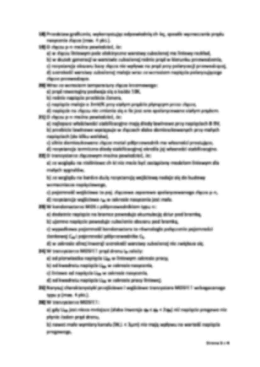elementy elektroniczne - Egzamin 2010 - strona 3