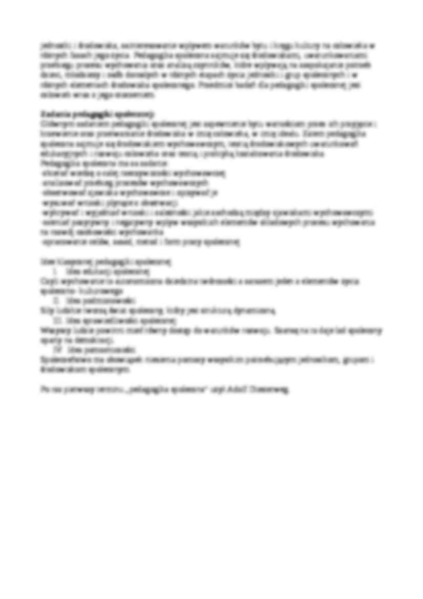 Wykład 1.pedagogika społeczna jako dyscyplina naukowa - strona 2