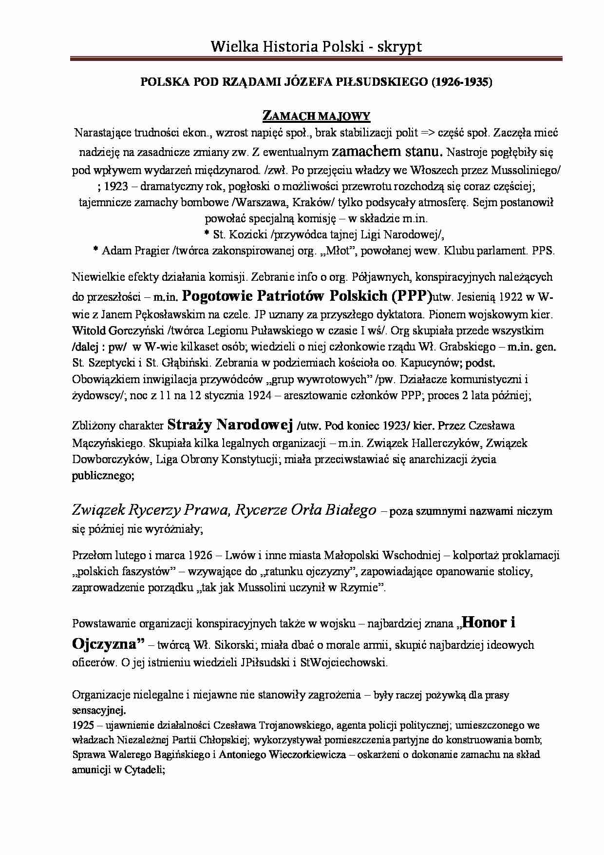  Wielka Historia Polski - skrypt - strona 1