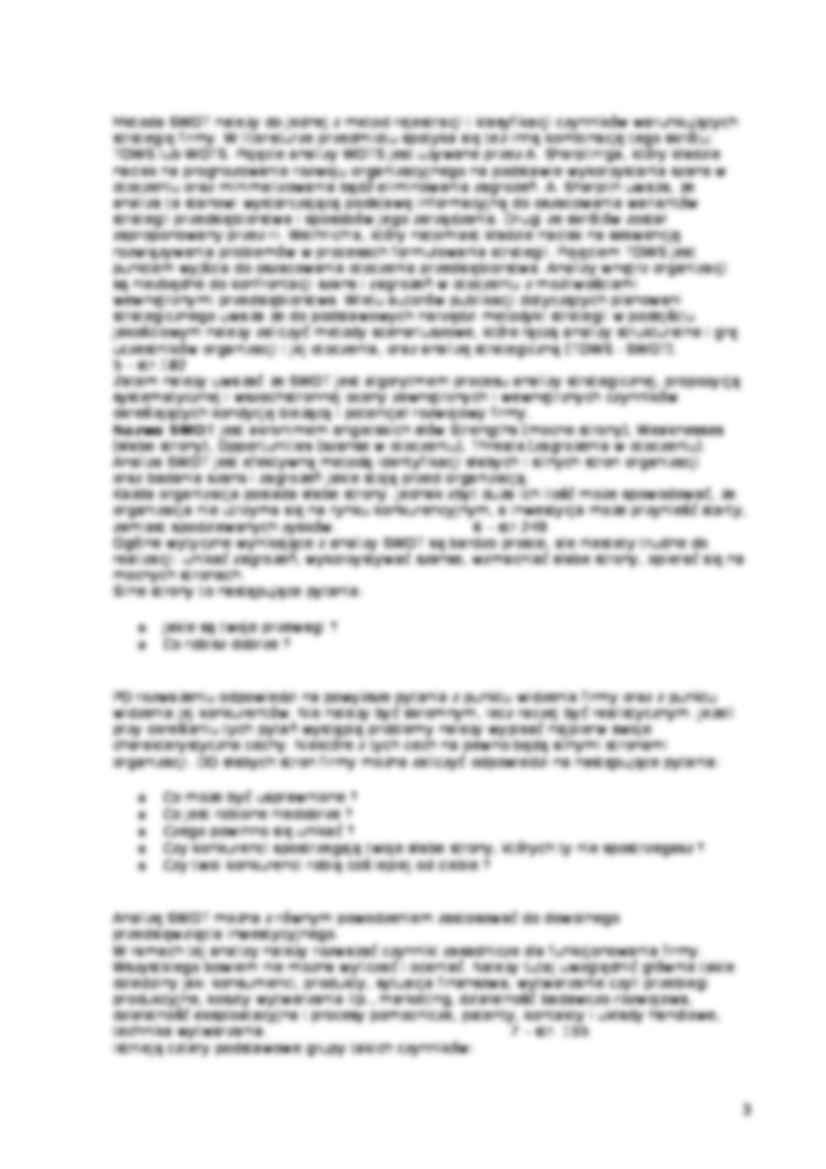 Analiza SWOT - szczegółowe opracowanie - strona 3