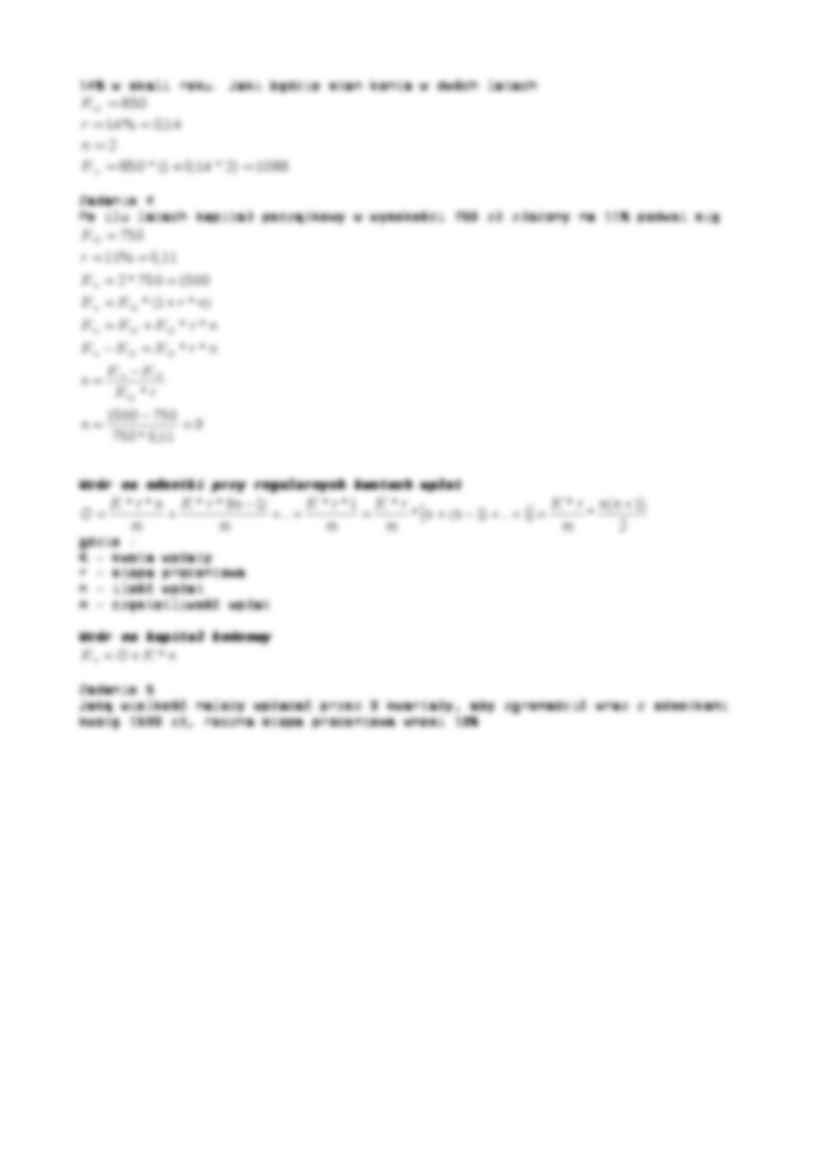 Matematyka finansowa - wykłady - strona 2