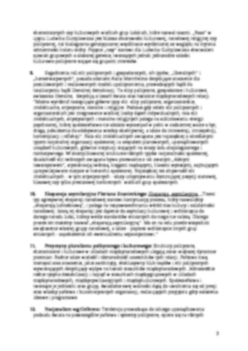 socjologia stosunków międzynarodowych - zagdnienia egzaminacyjne - strona 2