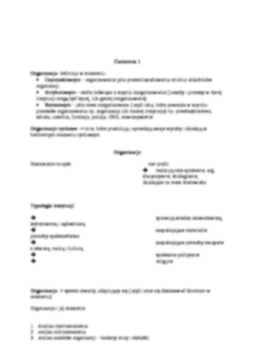 Organizacja i zarządzanie - ćwiczenia - strona 3
