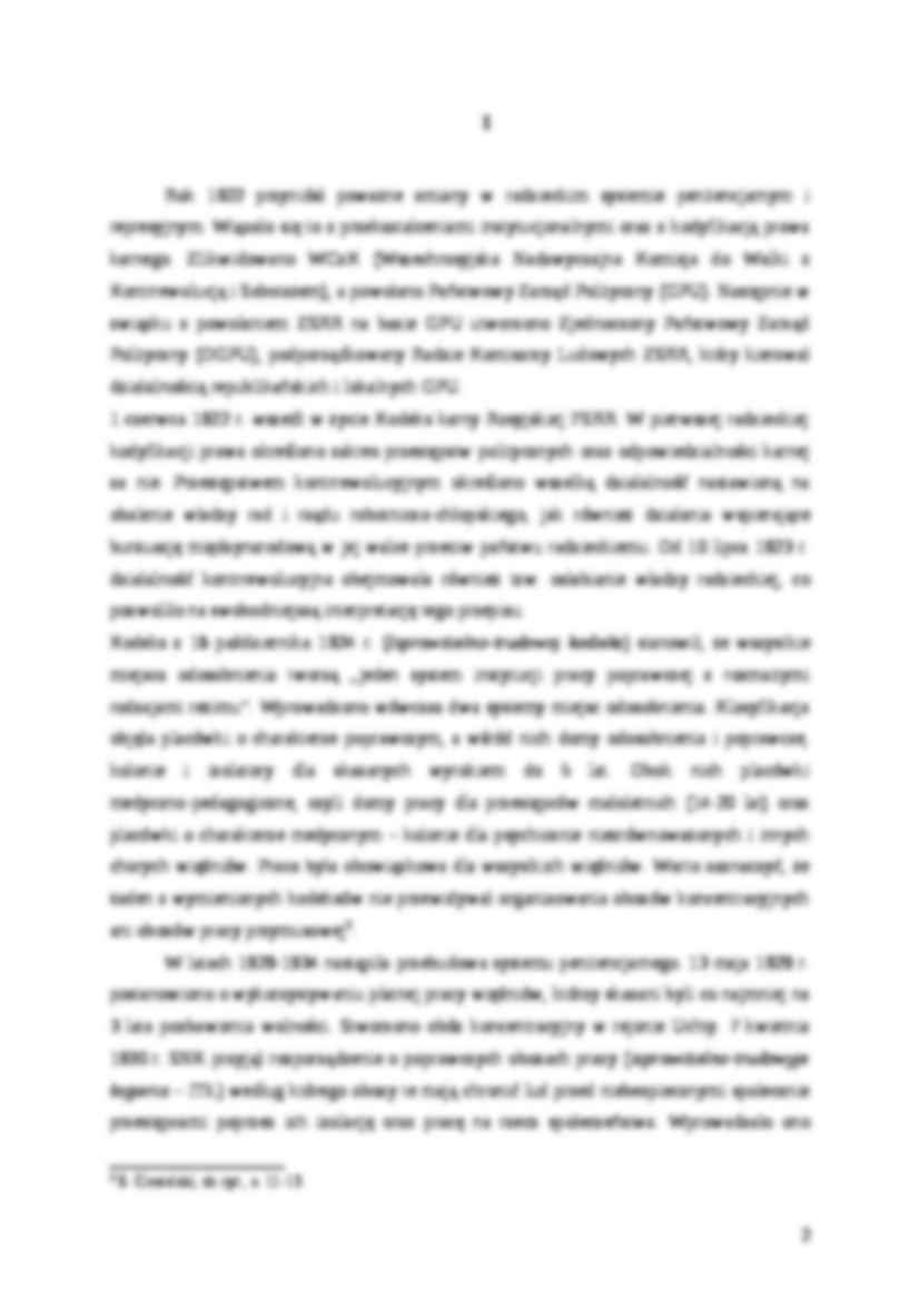 Referat pt. System pracy przymusowej w ZSRR (1922-1953) – zarys problematyki - strona 2