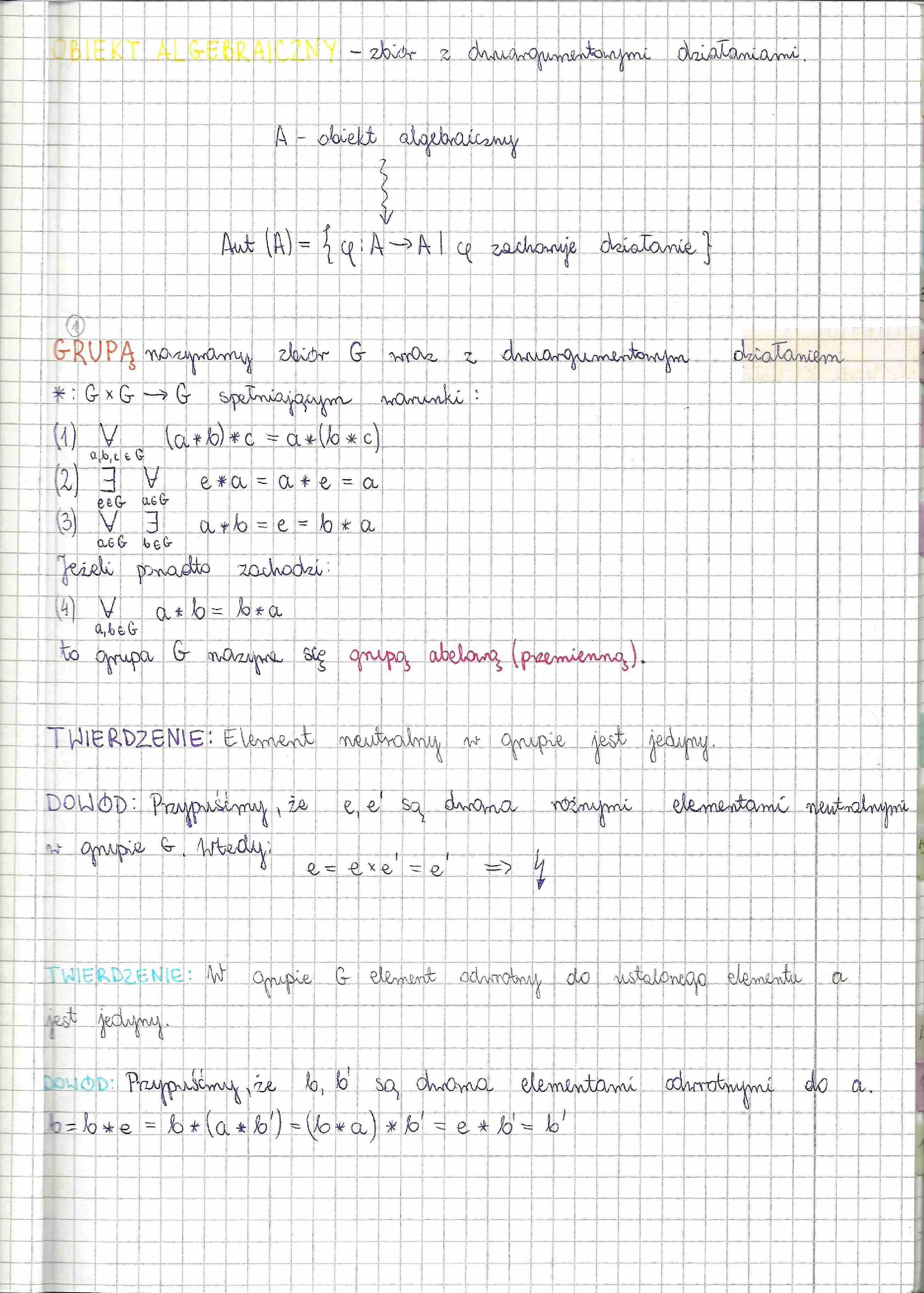 algebra abstrakcyjna cz1 - strona 1