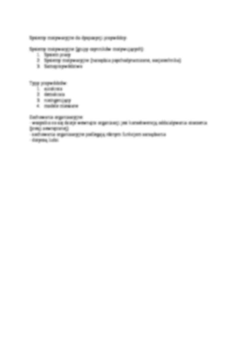 Zachowania organizacyjne- wykład - strona 2