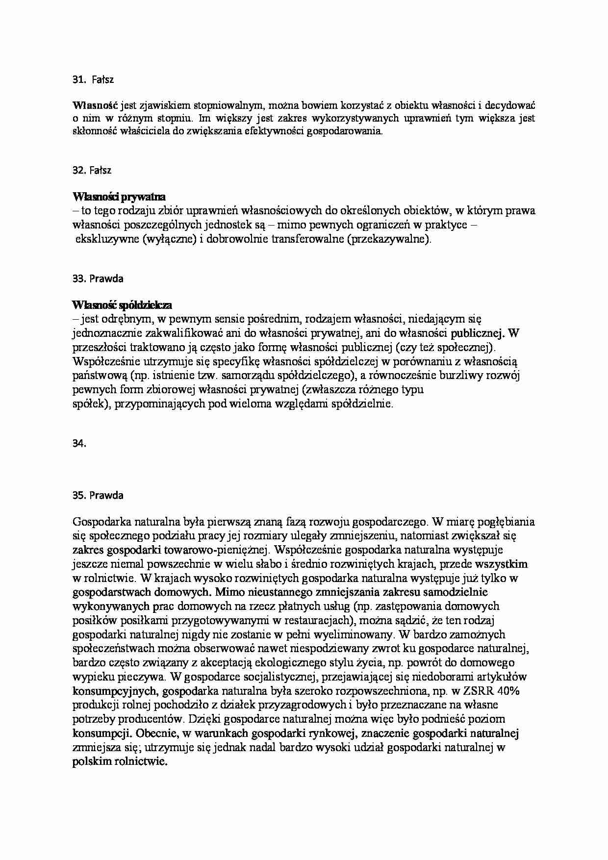 mikroekonomia - test, mgr Krzysztof Oleksy - strona 1