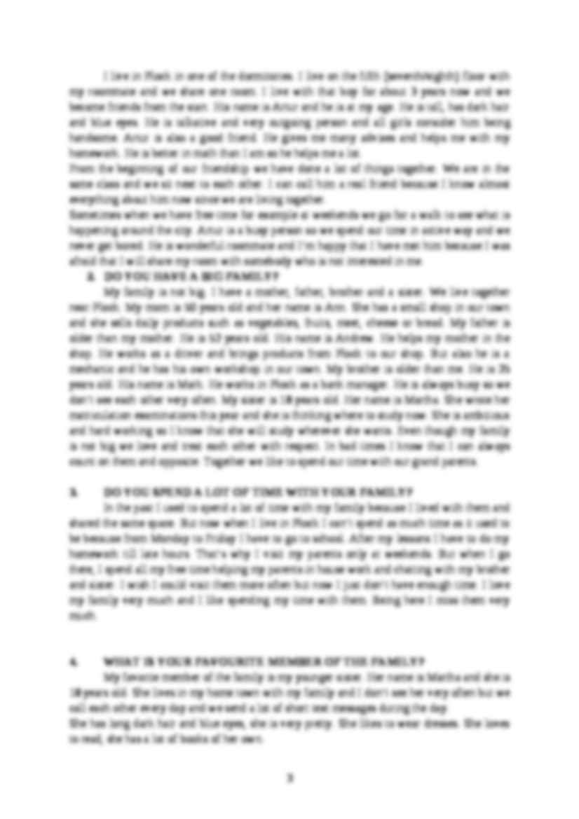 Pytania i odpowiedzi do egzaminu ustnego z języka angielski na poziomie B2, część II - strona 3