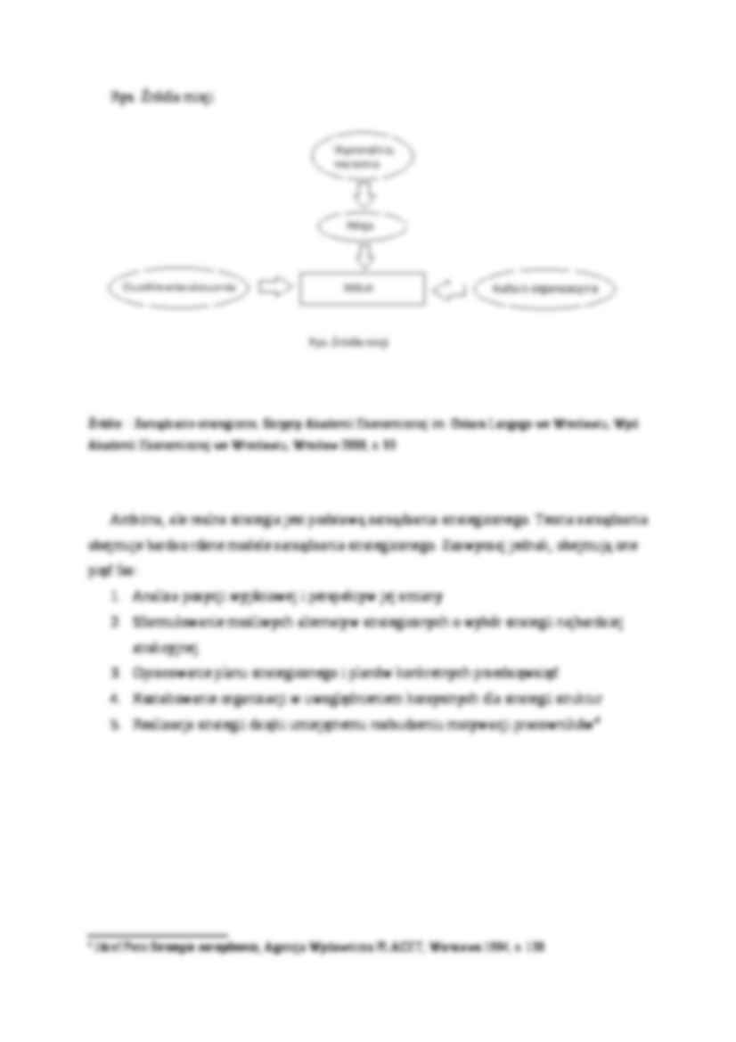 Zarządzanie strategiczne - przedmiot, istota - strona 3