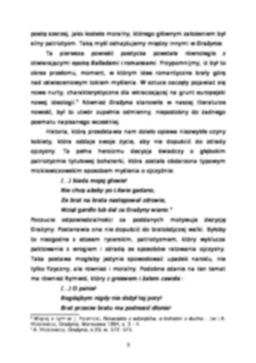 Ethos rycerski w twórczości Mickiewicza - strona 3