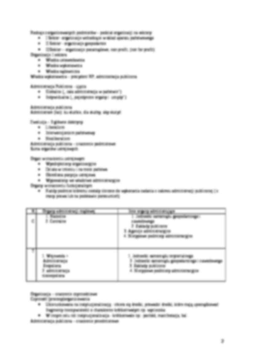 Organizacja i zarządzanie w administracji - wykłady - strona 2