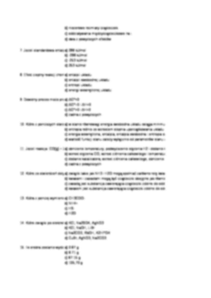 Test z chemii ogólnej i nieorganicznej  - strona 2
