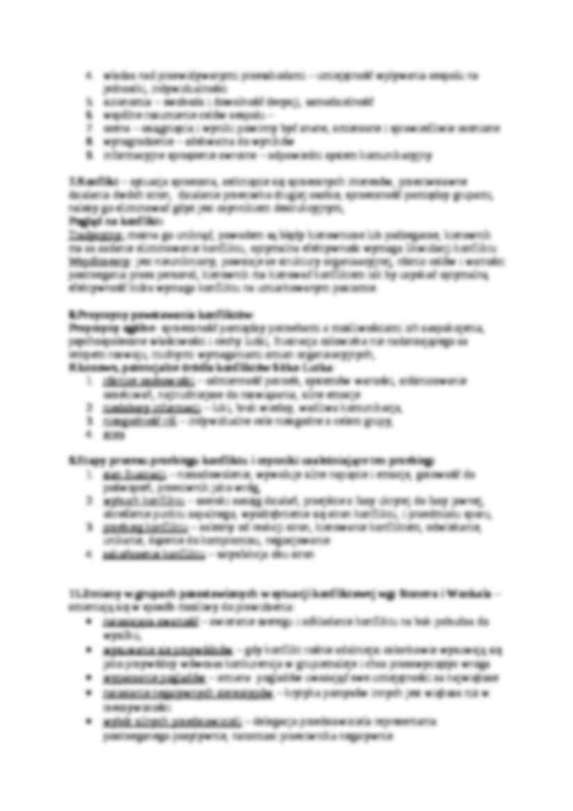 Zagadnienia do egzaminu z zachowań organizacyjnych - strona 3