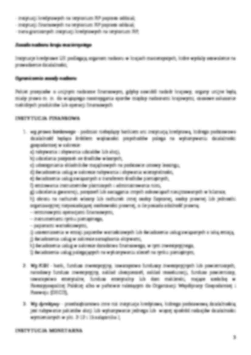 Zarządzanie instytucjami kredytowymi - komplet wykładów - strona 3