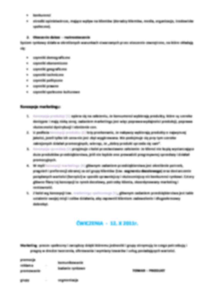 Marketing - wykłady i ćwiczenia - strona 2