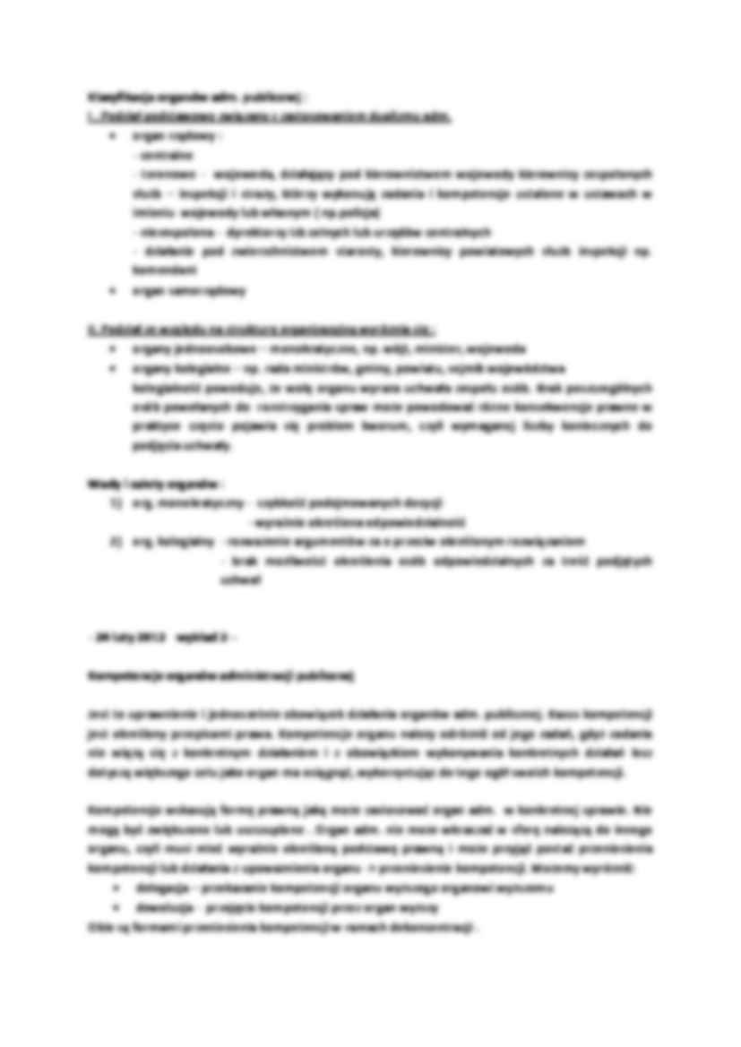 Ustrojowe prawo administracyjne - komplet wykładów - strona 3