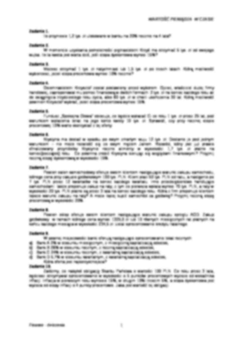 Finanse - wzory, zadania - strona 3