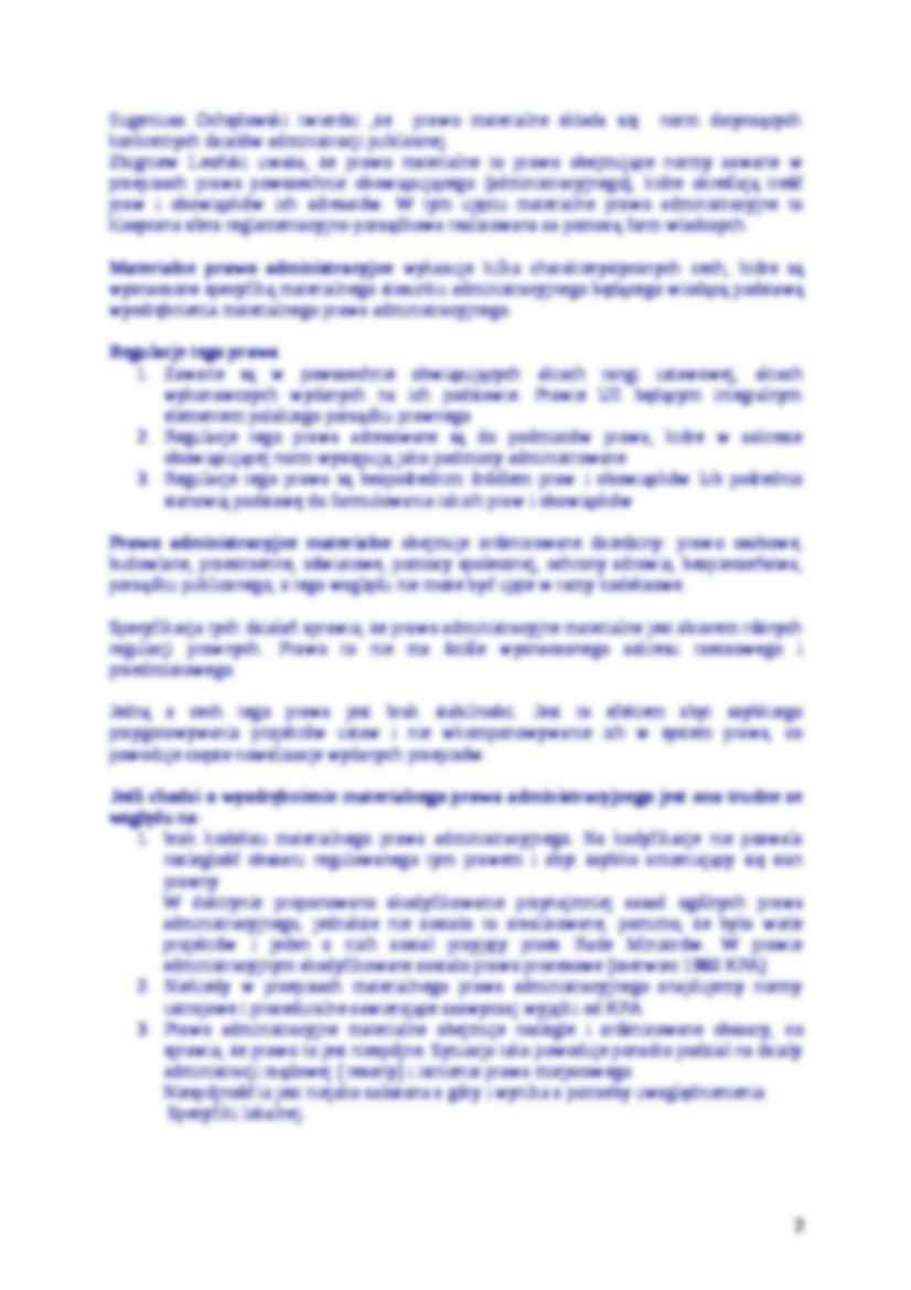 Prawo administracyjne - część szczególna (zagadnienia ogólne) - strona 2