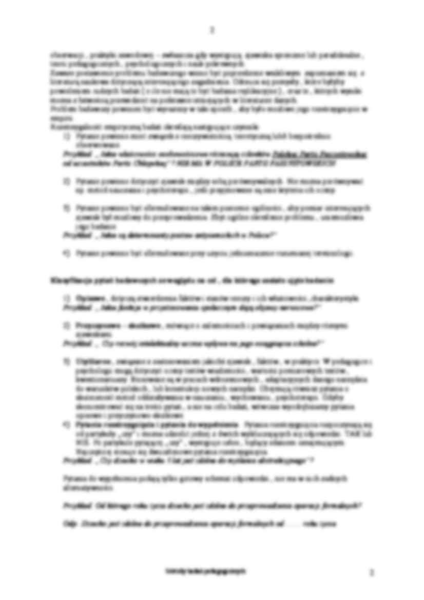 Metody badań pedagogicznych - strona 2