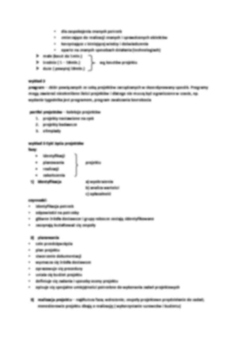 Zarządzanie projektami - wykład - strona 2