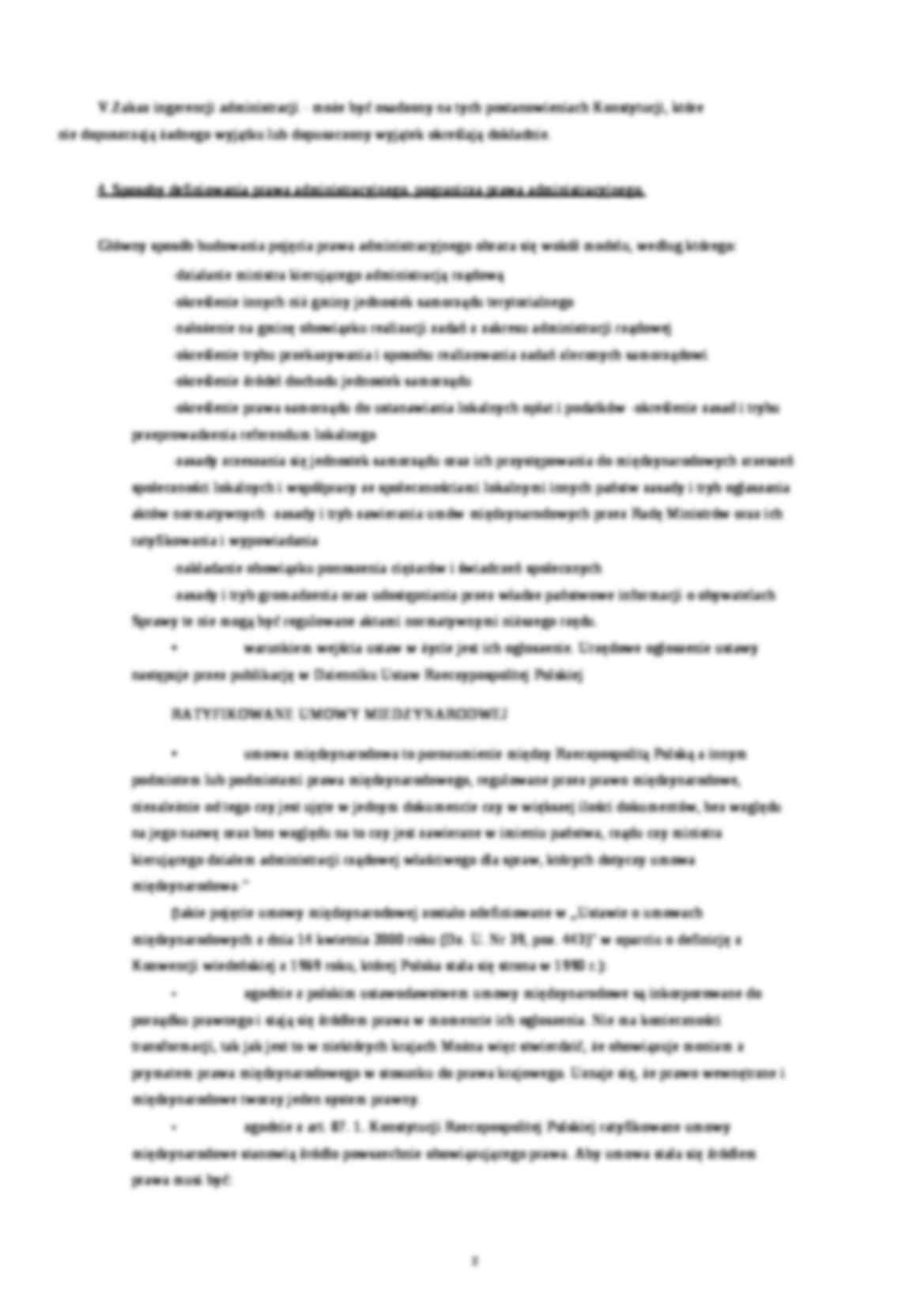 Prawo administracyjne - notatki z wykładów - strona 2