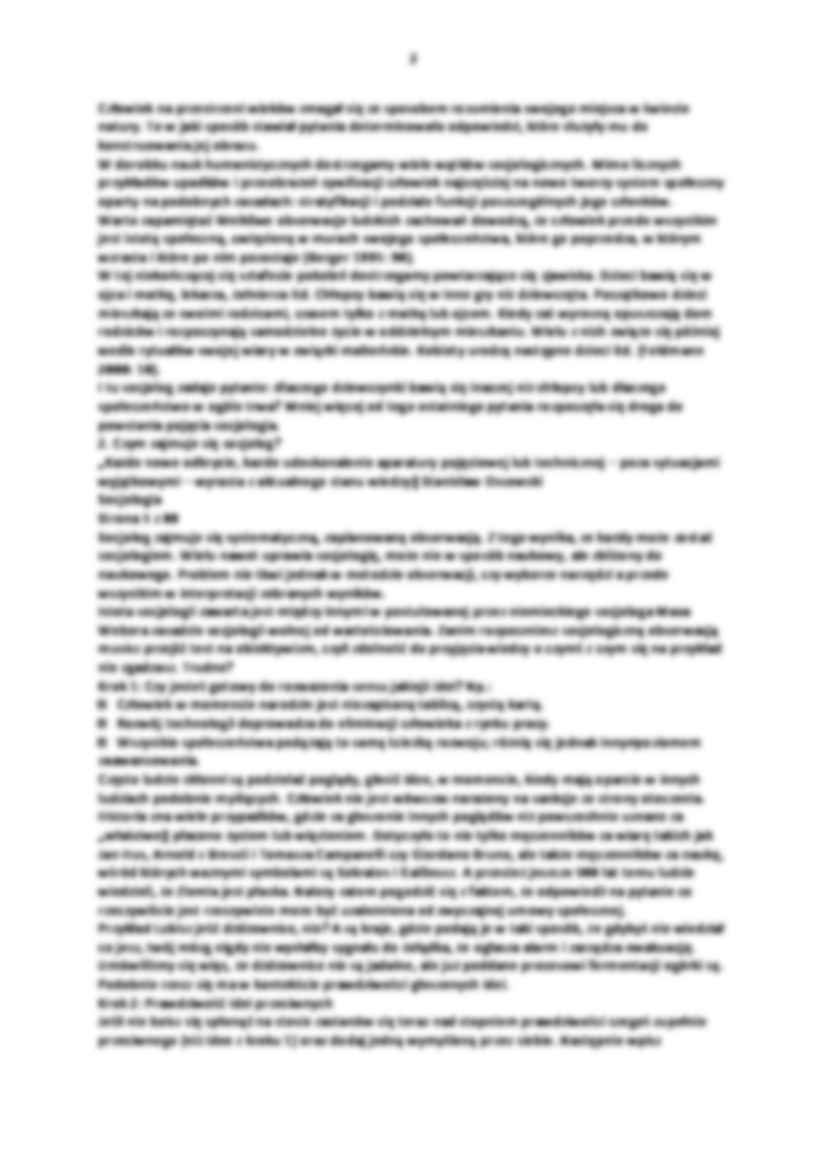 Socjologia - notatki - Idee przeciwne - strona 2