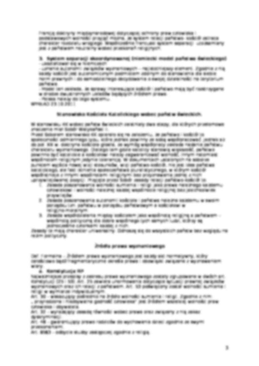 Prawo wyznaniowe UMCS - Państwo świeckie - strona 3
