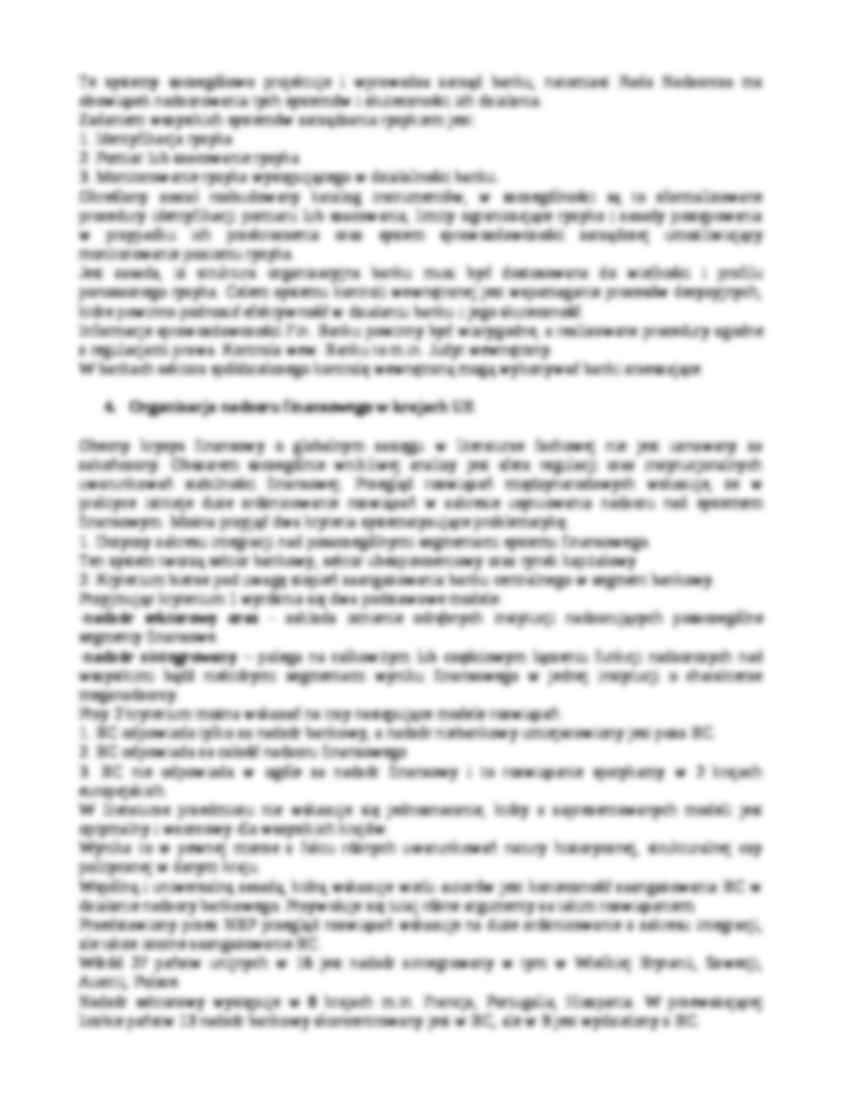 Zarządzanie instytucjami kredytowymi - dr Korzusznik ćwiczenia  - strona 3