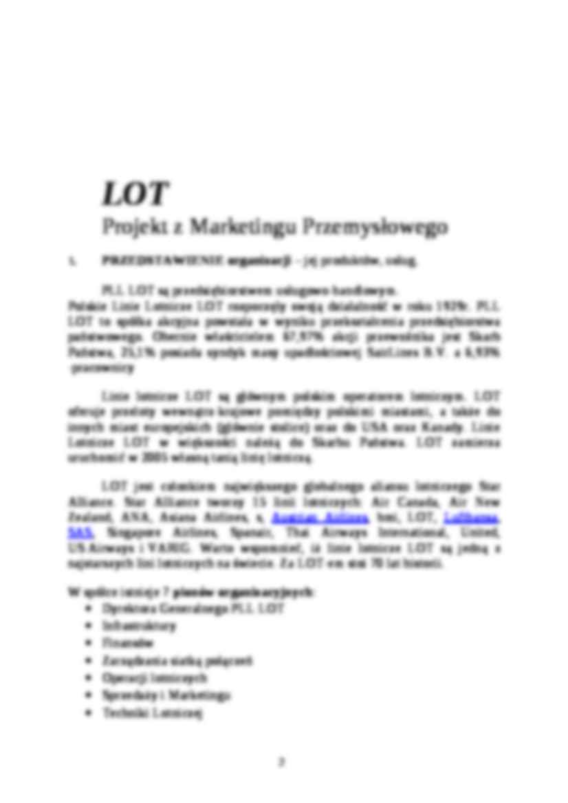 Analiza Marketingowa Przedsiębiorstwa Marketing przemyslowy - strona 2