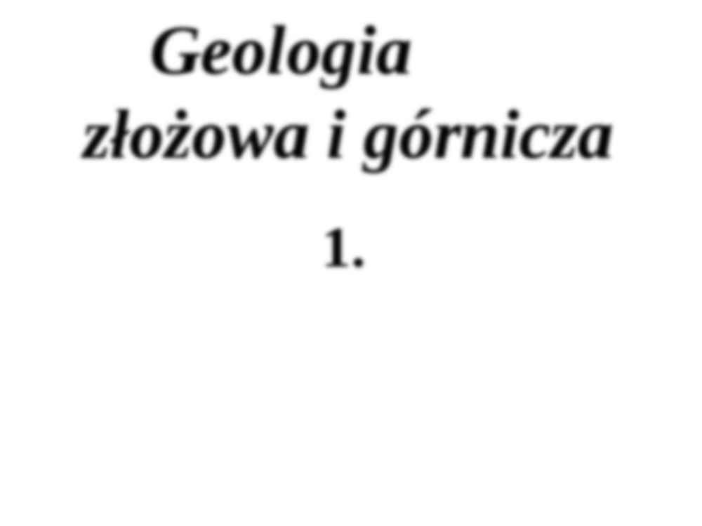 Geologia złożowa - strona 2