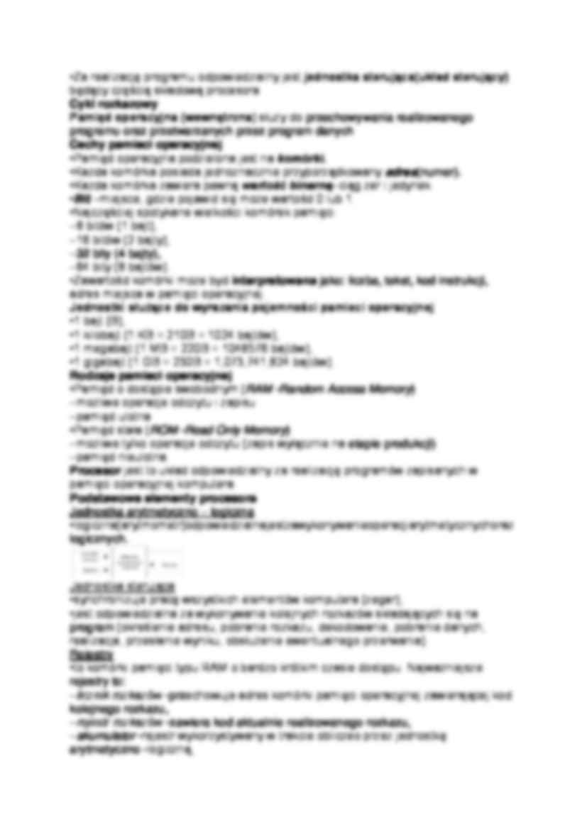 klasyfikacja systemów komputerowych egzamin  - strona 2