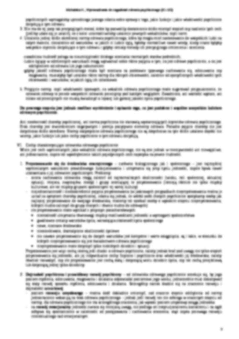 Michalska - Wpr. do zagadnień zdrowia psychicznego - strona 3
