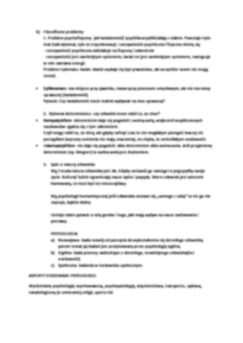 podstawy psychologii notatki z wykładów 2012 - strona 3