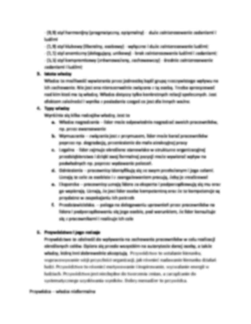 Zarządzanie - podstawowe pojęcia - cz.2 - strona 2