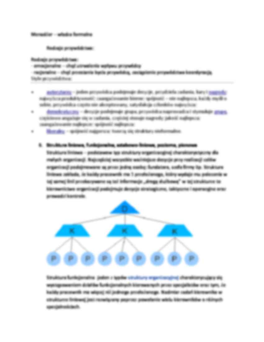 Zarządzanie - podstawowe pojęcia - cz.2 - strona 3