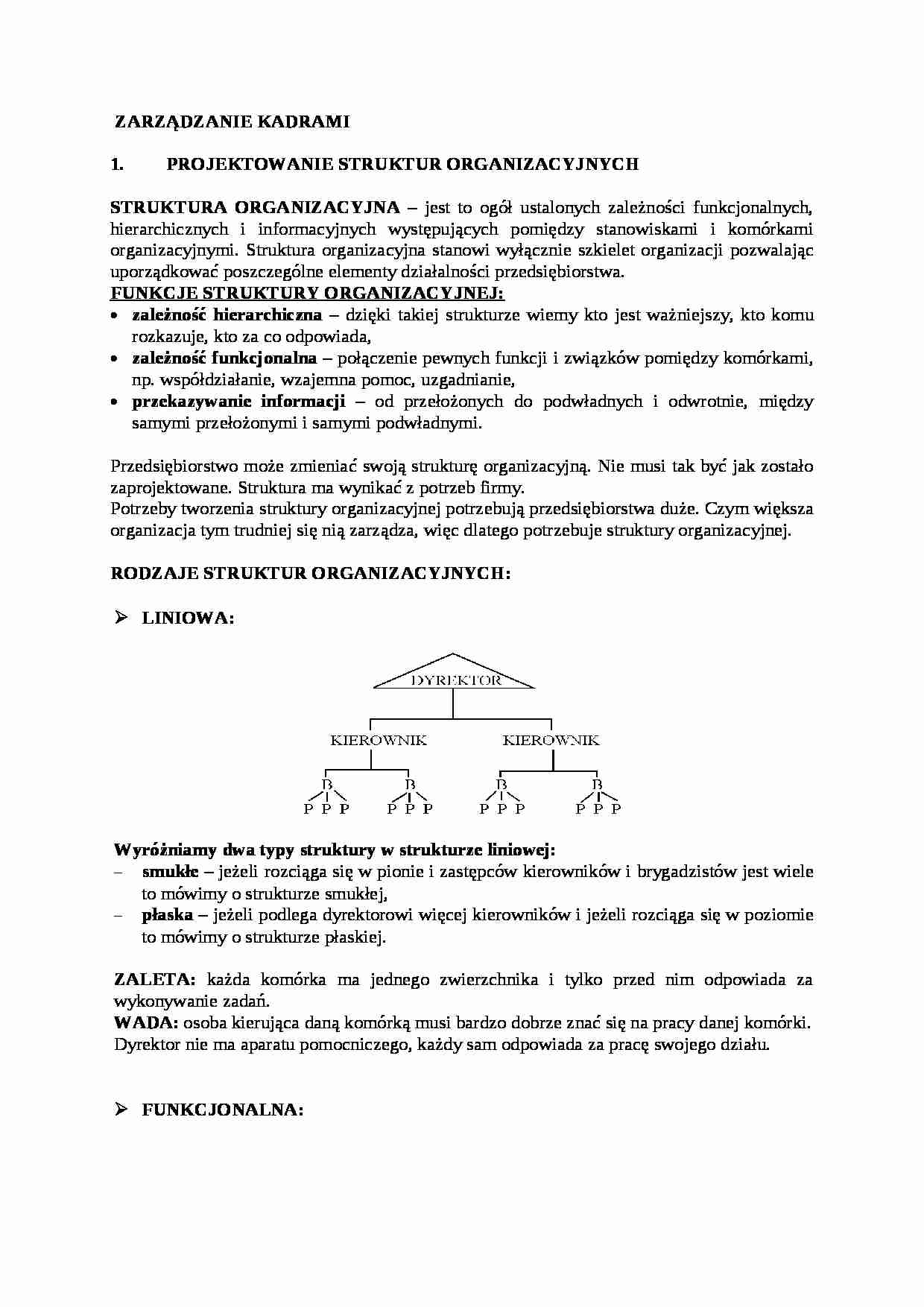 Zarządzanie zasobami ludzkimi (kadrami) - strona 1