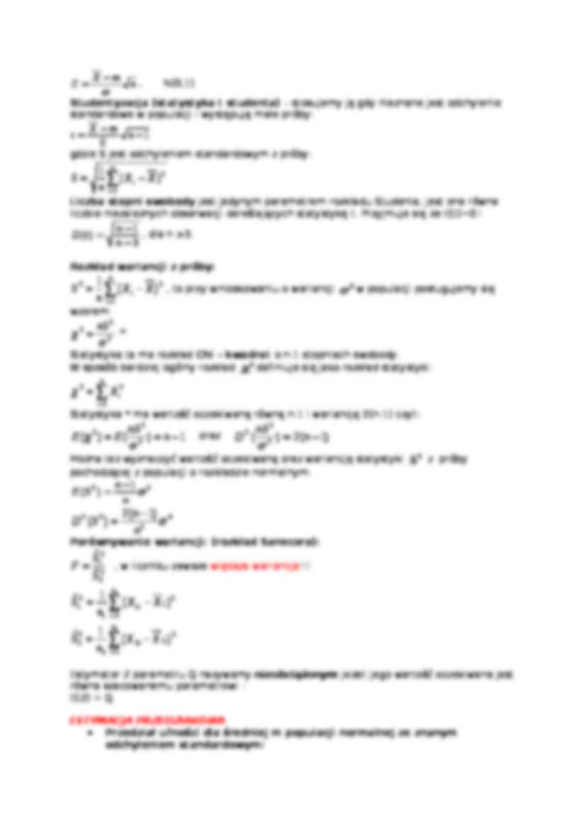 Statystyka matematyczna - wzory - strona 3