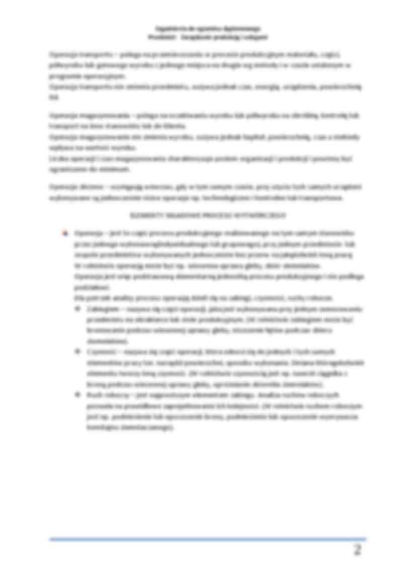 Zagadnienia - zarządzanie Produkcją i usługami - strona 2
