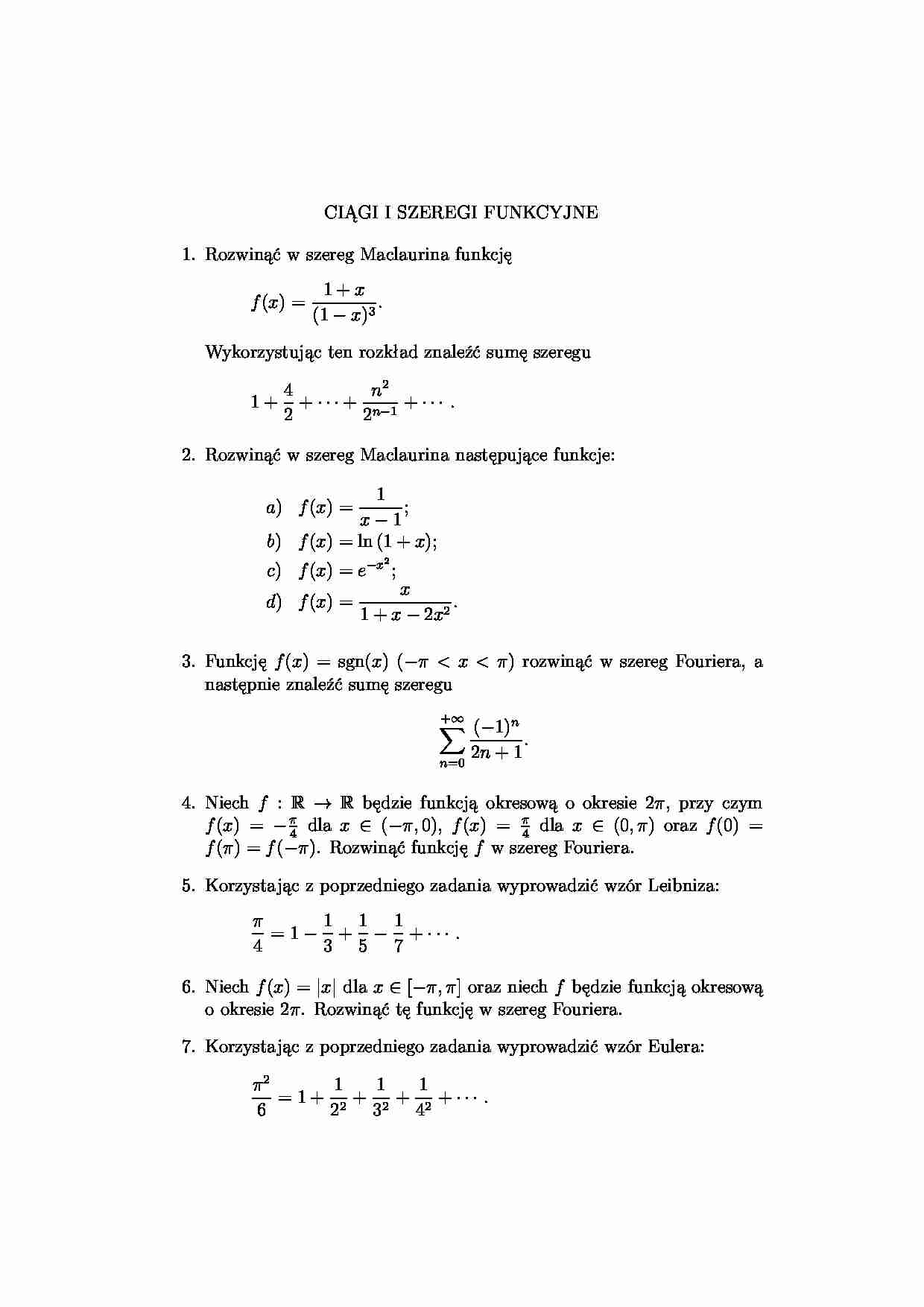 ciągi i szeregi funkcyjne - strona 1