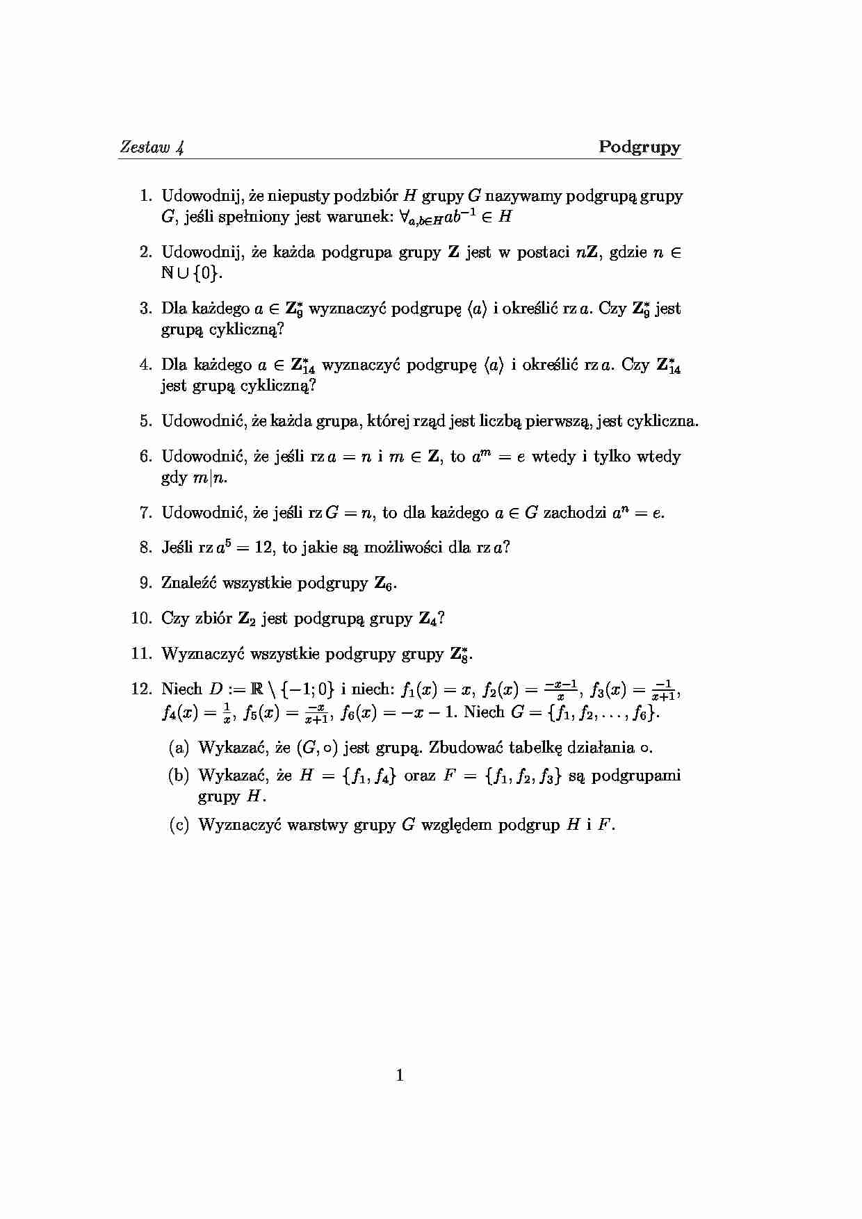 pytania na zaliczenie algebra cz 4 - strona 1