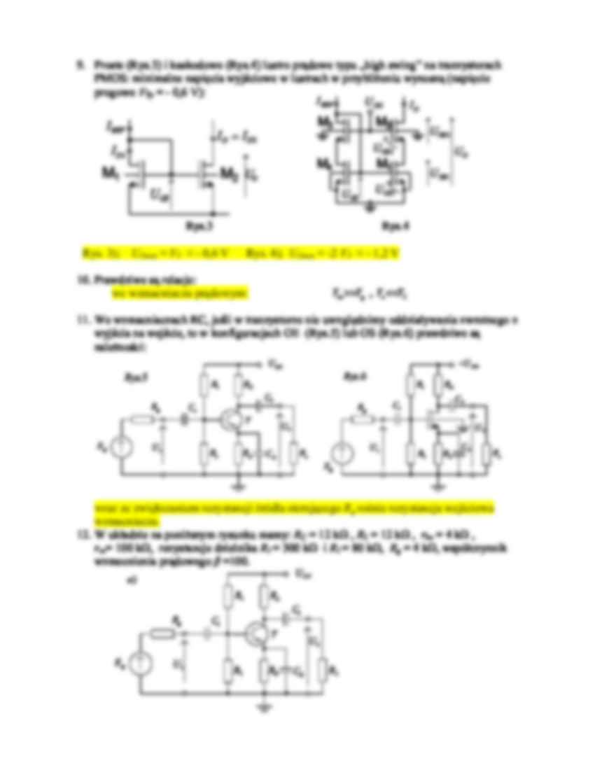 Pytania testowe z „analogowych układów elektronicznych  cz.I” - strona 2