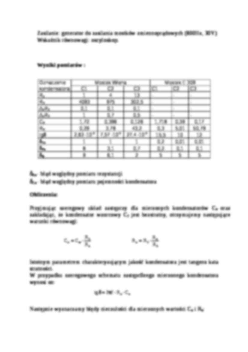 Pomiar impedancji - metody mostkowe - strona 2