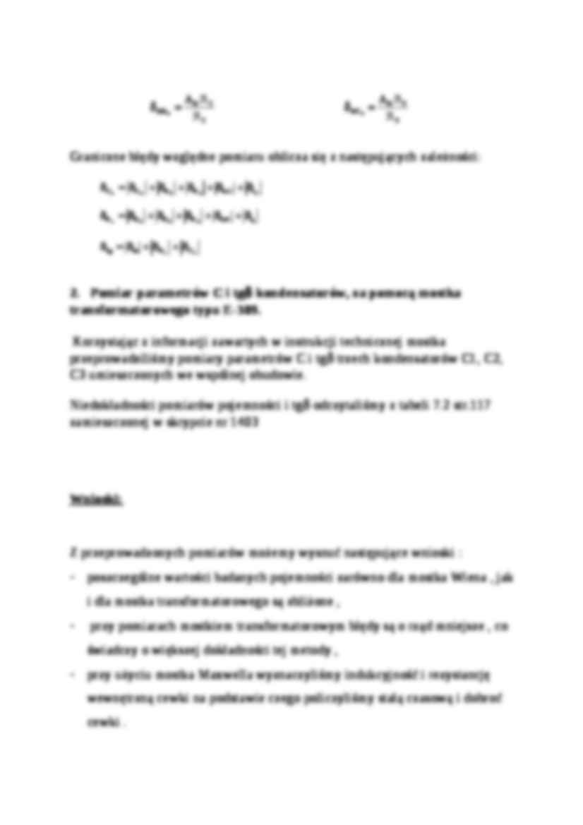 Pomiar impedancji - metody mostkowe - strona 3