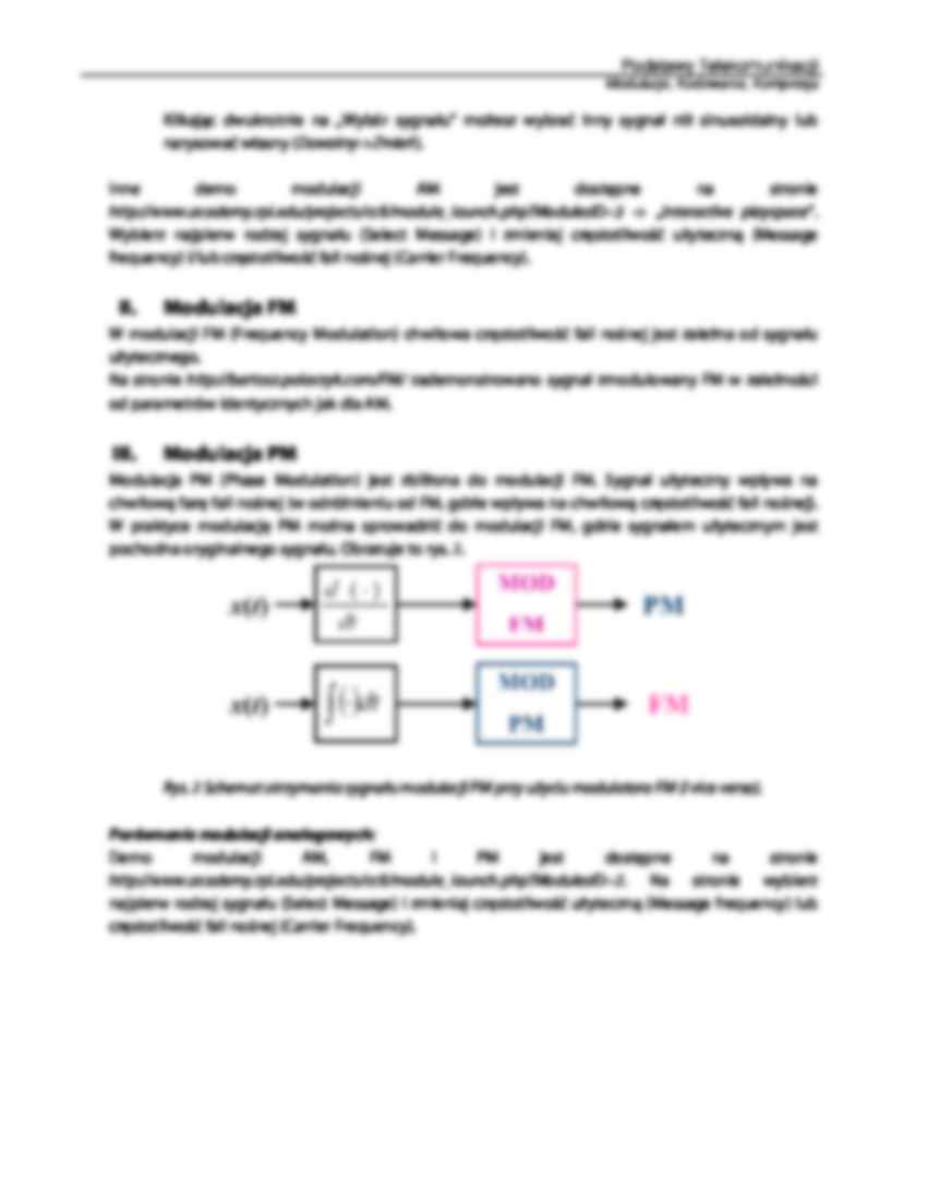 Modulacje analogowe i impulsowe - strona 2