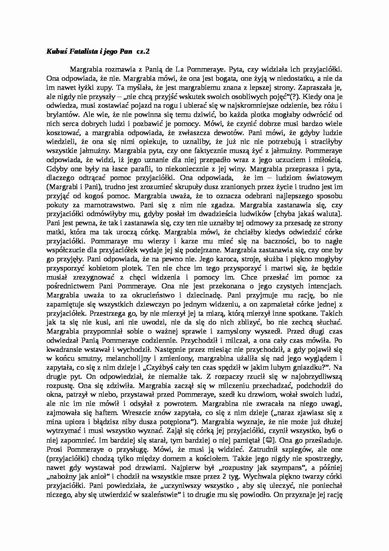 Diderot - Kubuś Fatalista i jego Pan - strona 1