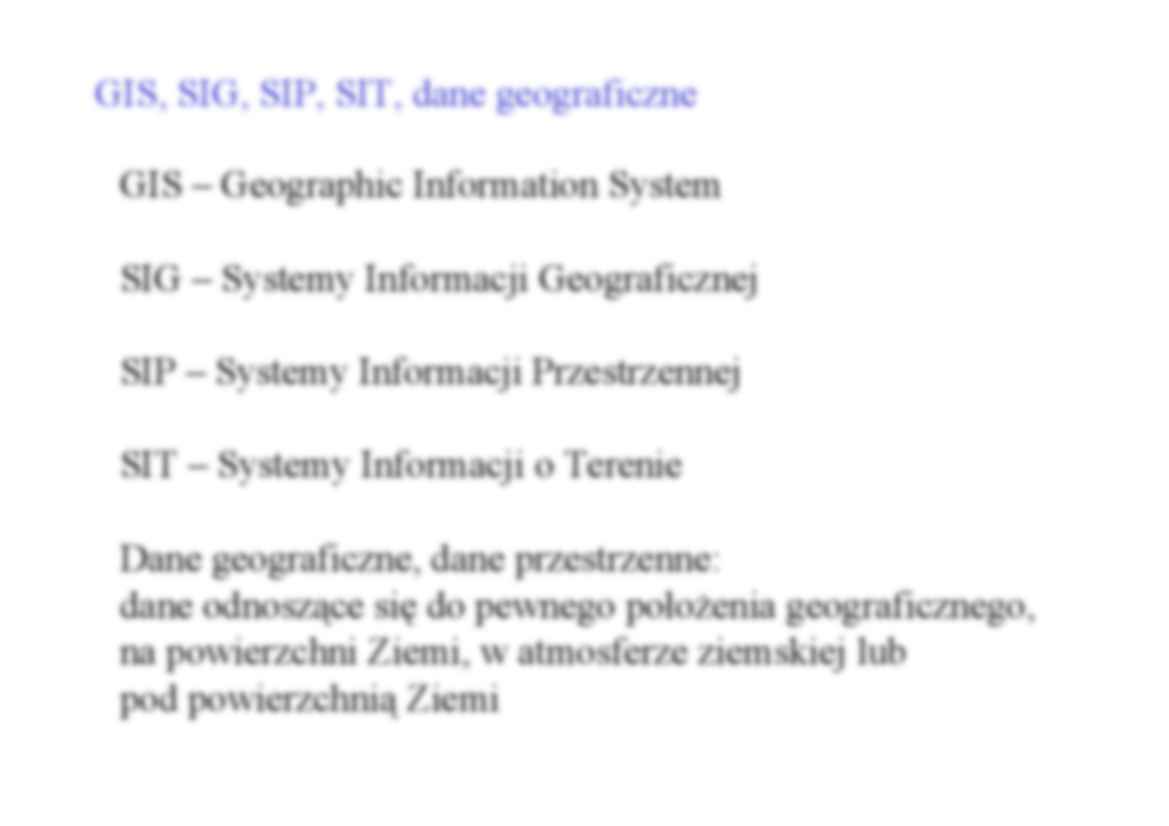Systemy informacji przestrzennej GIS wykład - strona 2